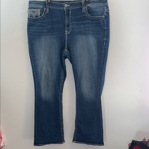 Vigoss patriotic pocket Mid-Wash jeans size 22